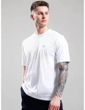 Mens White Delta T-Shirt - Male - White - Small - Marshall artist - FashionsVida