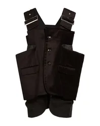 Comme Des Garçons Chompa sin mangas Mujer Negro S Mujer