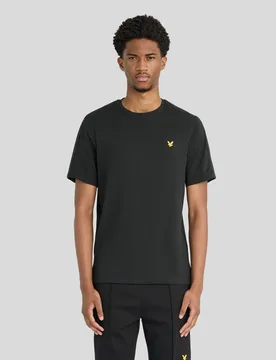 Men's Padel Taped T-Shirt Jet Black - Lyle & Scott - FashionsVida