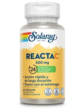 Capsule Reacta C 500mg 60 Unità Orange - Solaray - FashionsVida