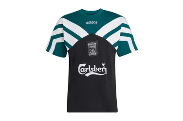 Liverpool FC Tee 95 - T-Shirt-kurzarm - schwarz / grün - Herren - Size: M