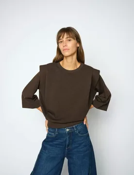 MMMae O-3/4 leeve weathirt female - S - FashionsVida