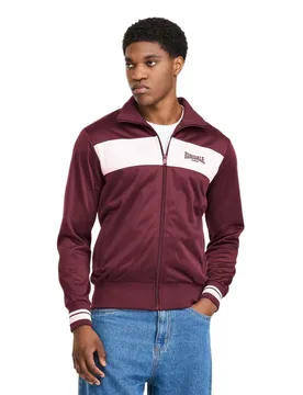Sweat-shirt à Zip Meols Oxblood / Ecru 3XL - Lonsdale - FashionsVida