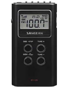 Radio Portable Dt-120 Black One Size unisex - Sangean - FashionsVida