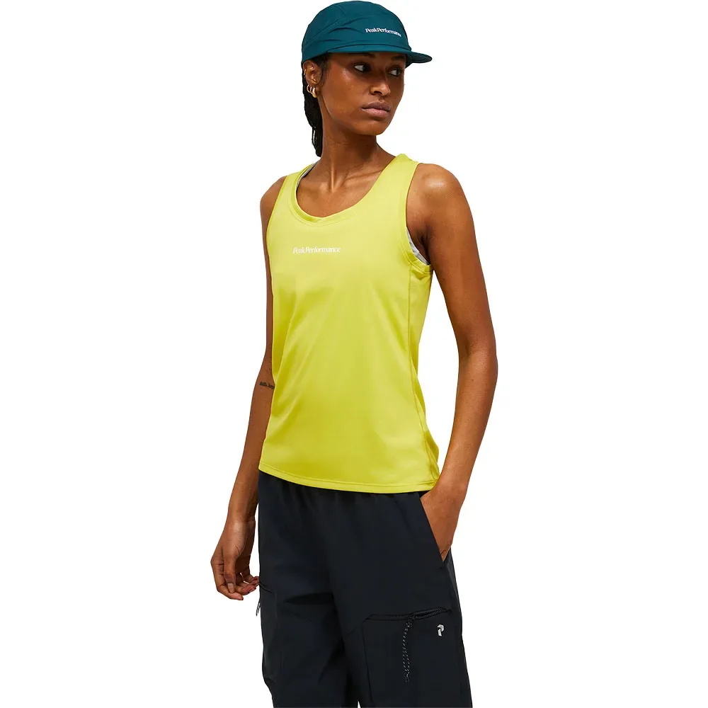 Maglietta Senza Maniche Active Canary Lime / Grey S - Peak Performance - FashionsVida
