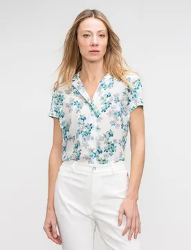 Camisa de mujer de manga corta con abotonadura - Lasserre - FashionsVida