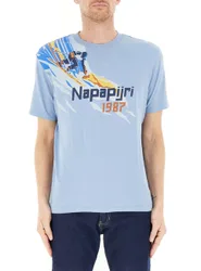 T-shirt girocollo AZZURRO M