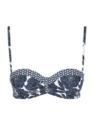 Bikinioberteil da donna con ferretto a fascia blu 38D