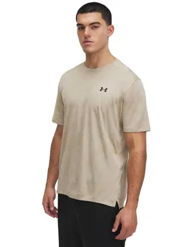 T-shirt à Manches Courtes Tech Vent Jacquard City Khaki / Black XL - Under armour - FashionsVida