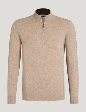 Herren ¼ Zip Pullover OAKFIELD taupe L - Tommy hilfiger - FashionsVida