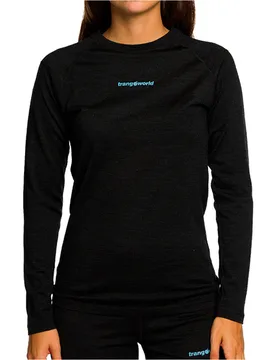 Trx2 wool wm evo camiseta térmica manga larga mujer Negro (M) - Trango - FashionsVida