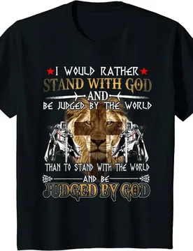 I Would Rather Stand With God. fashion Knight Templar T-Shirt. Summer Cotton Short Sleeve O-Neck Mens T Shirt New S-3XL - Aliexpress - FashionsVida