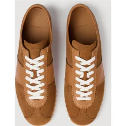 Zapatillas deportivas de hombre bajas de cuero y ante