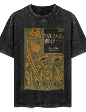 Northanger Abbey by Jane Austen (vintage book cover) T-Shirt t shirts with prints t shirts for man pack cotton T-Shirt - Aliexpress - FashionsVida