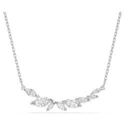 Collana Mesmera, Taglio Marquise, Bianca, Placcato rodio OS