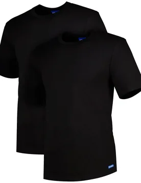 Hugo T-shirt à Manches Courtes Naolo 10273414 Blue 2 Unités Black S - Hugo Boss - FashionsVida