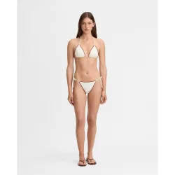 Top de mujer bikini pespuntes decorativo