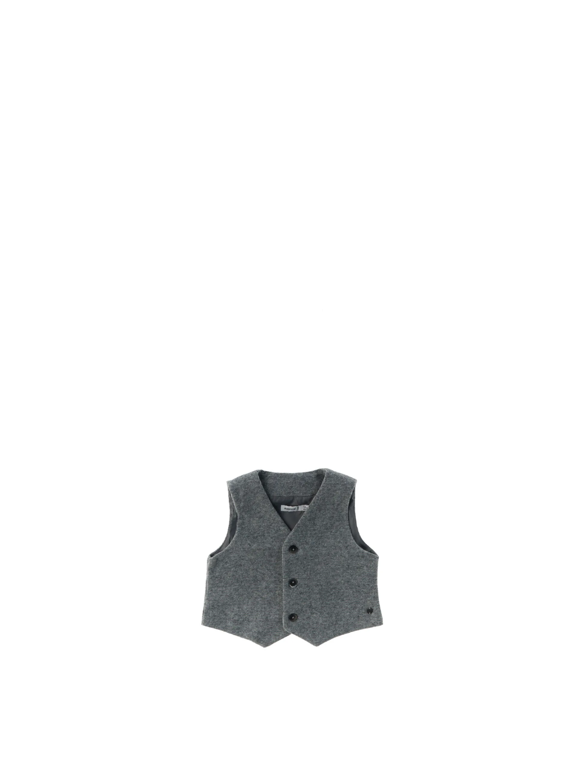 Gilet misto cotone GRIGIO 18M - Mayoral - FashionsVida