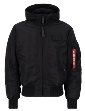 Industries MA-1 ZH Back Print Jacket Black / White S Herren - ALPHA - FashionsVida
