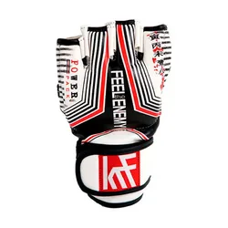 Gants De Boxe Super Eva Double Strap White / Black / Red L