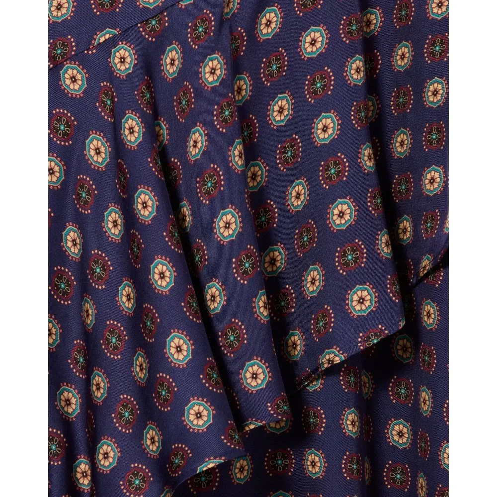 Falda midi estampada acampanada - CLAUDIE PIERLOT - FashionsVida