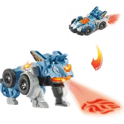 Switch&Go Dinos Fire, Pincho el tricerátops, Dinosaurios que se transforman en vehículos