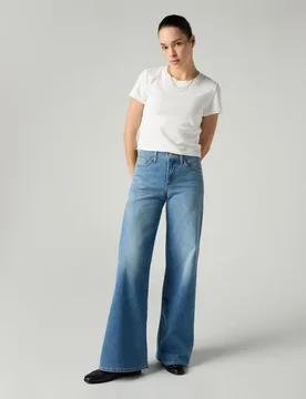 Vaquero recto 318? Shaping Wide Leg de mujer tiro medio - Levi's - FashionsVida