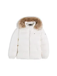 Giacca trapuntata da bambina ESSENTIAL bianco 140