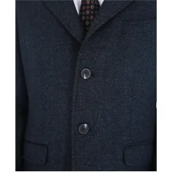 Abrigo de hombre en azul oscuro