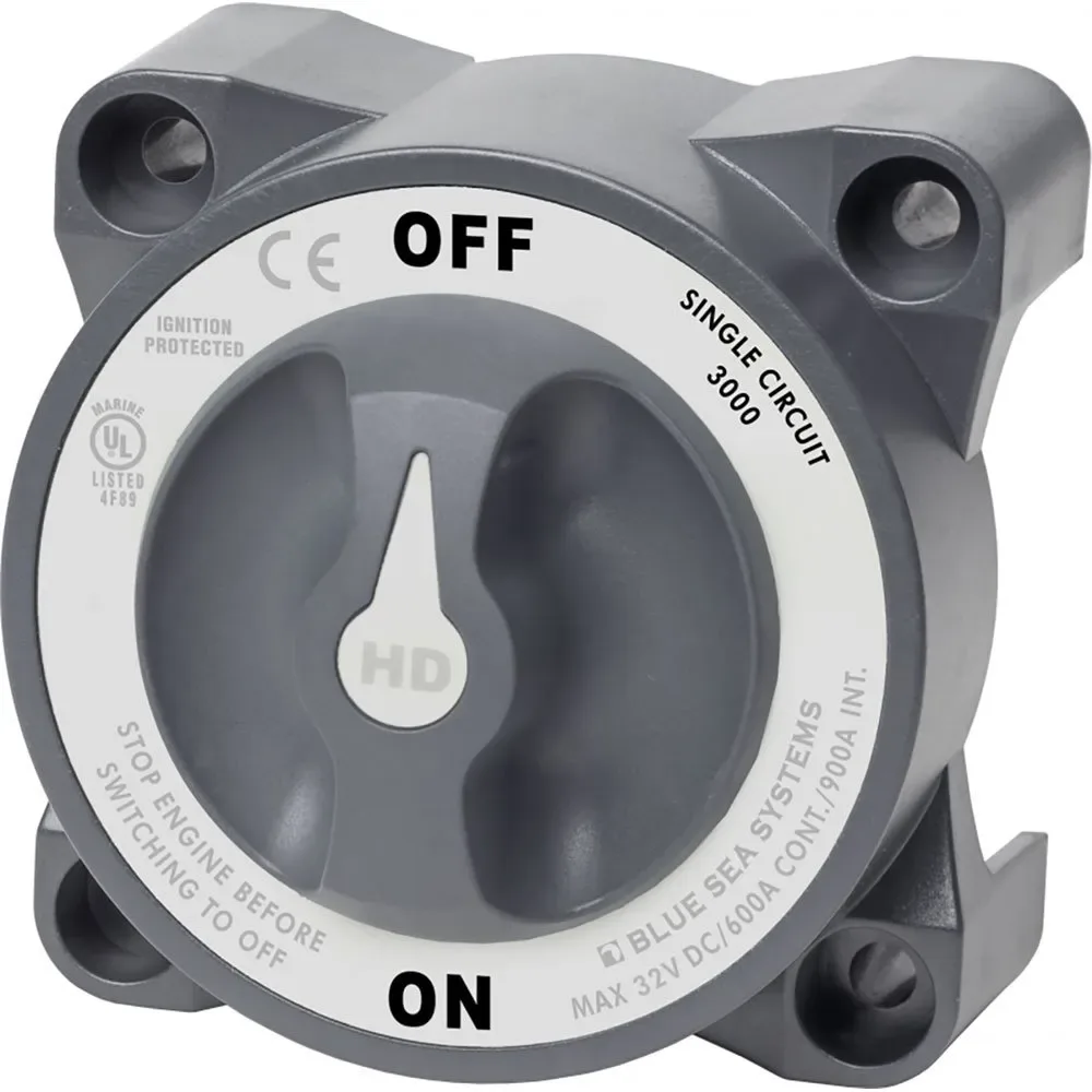Hd On-off Battery Switch Grey One Size unisex - Blue Sea Systems - FashionsVida