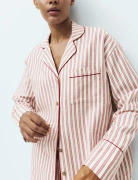 Striped Revere Matching Family Pyjamas Red Mix female - M&S - FashionsVida