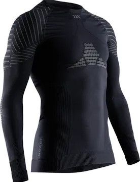 Funktionsunterwäsche – Herren – Invent 4.0 Round Neck LS Invent 4.0 Round Neck LS M Black/Charcoal für Herren Größe S - X-BIONIC - FashionsVida