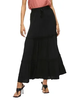 Jupe Longue Mesa Black 42 - Vila - FashionsVida