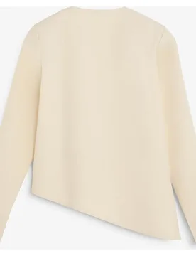 Top de mujer de manga larga con bajo asimétrico - Scalpers - FashionsVida