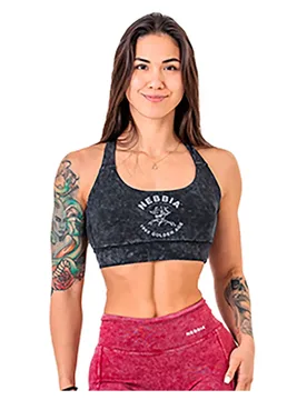 Soutien-gorge De Sport Washed Medium-support Golden Age 778 Black XS - Nebbia - FashionsVida