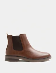 M&S Pull-On Chelsea Boots Tan male