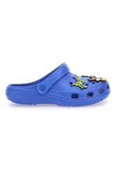 Ciabatte Clog blu con applicazioni dinosauri 726 32