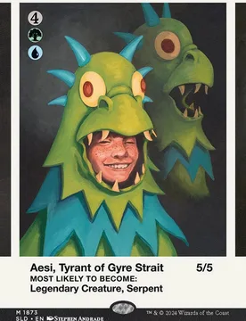 Aesi, Tyrant of Gyre Strait (Foil) (Secret Lair - Secret Lair High: Class of '87) Secret Lair Drops - Magic: The Gathering - FashionsVida