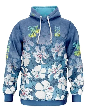 Felpa Con Cappuccio Swim Bike Run Flower Multicolour XL - OTSO - FashionsVida