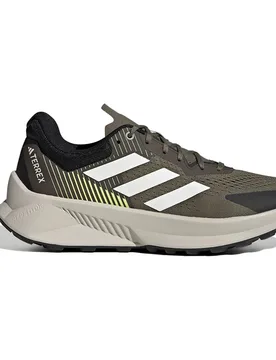 Terrex Soulstride Flow Trail Running Shoes Olive Strata / Off White / Shadow Olive UK 9.5 Men - Adidas - FashionsVida