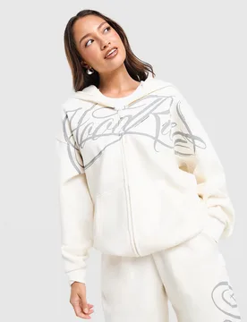 Celeste V2 Full Zip Hoodie - Damen, Weiss - female - Size: L - Hoodrich - FashionsVida
