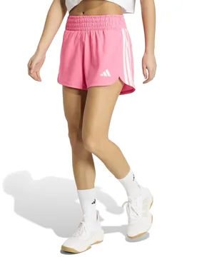 Pacer Woven High Waisted Gym Shorts Pink female - Adidas - FashionsVida