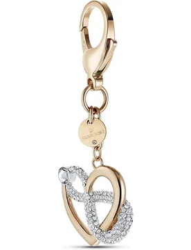Llavero infinite tipo charm con corazón e infinto - Swarovski - FashionsVida