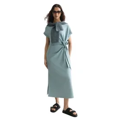 Vestito Midi A Maniche Corte Ufu01582t Arona S