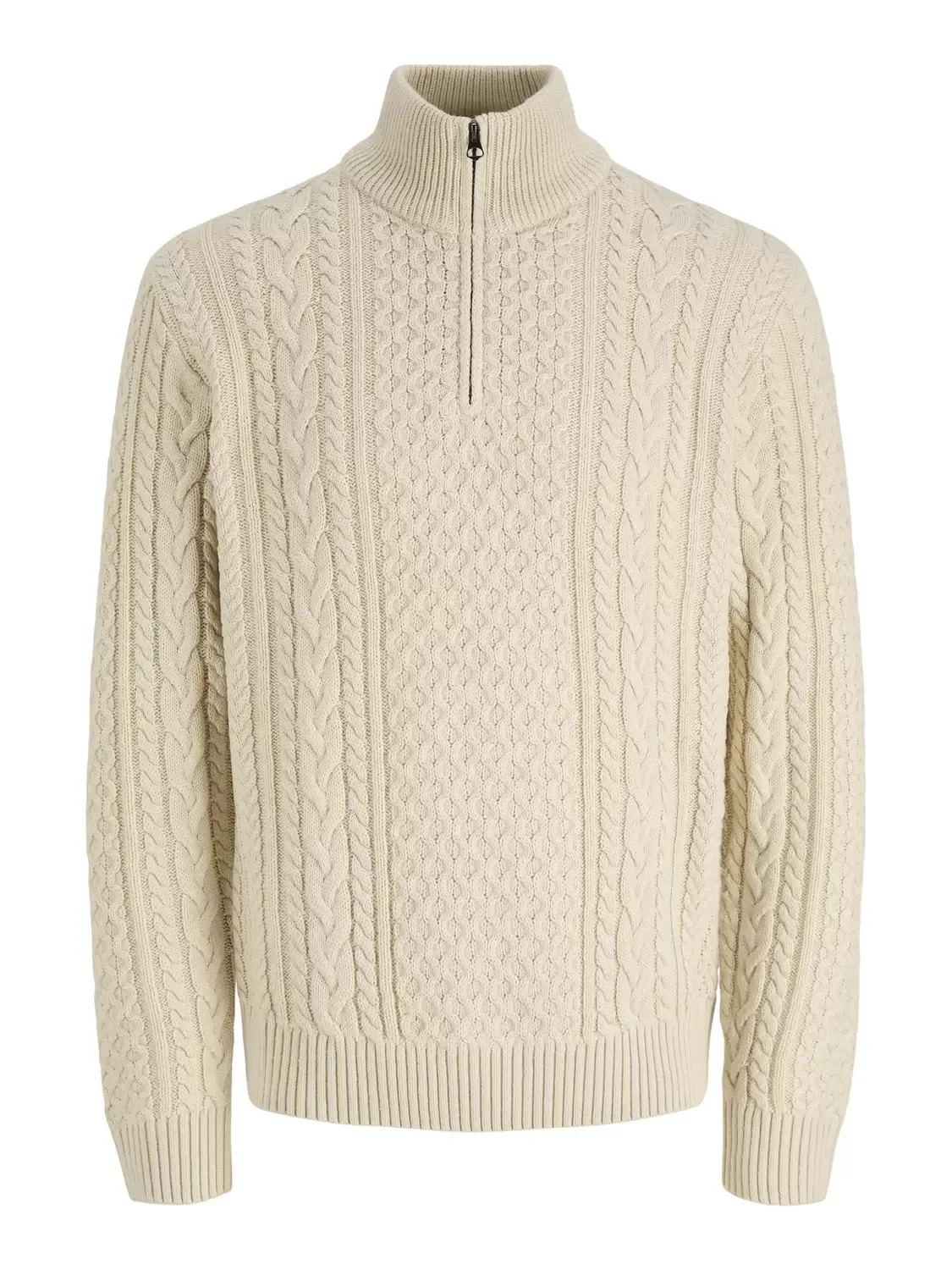 JPRBLUCALLUM CABLE KNIT HALF ZIP male - XL - FashionsVida