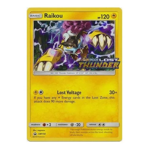Pokemon Sun & Moon Promo SM150 Raikou - Pokémon - FashionsVida