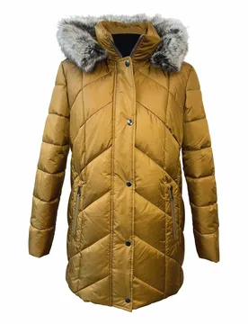 Steppjacke Webpelz Honigtraum - Messing - female - Size: 40 - GINA S by Scherer - FashionsVida