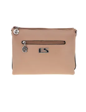 Borsa nude a tracolla con zip PU9009 - EMMA SPAGNESI - FashionsVida