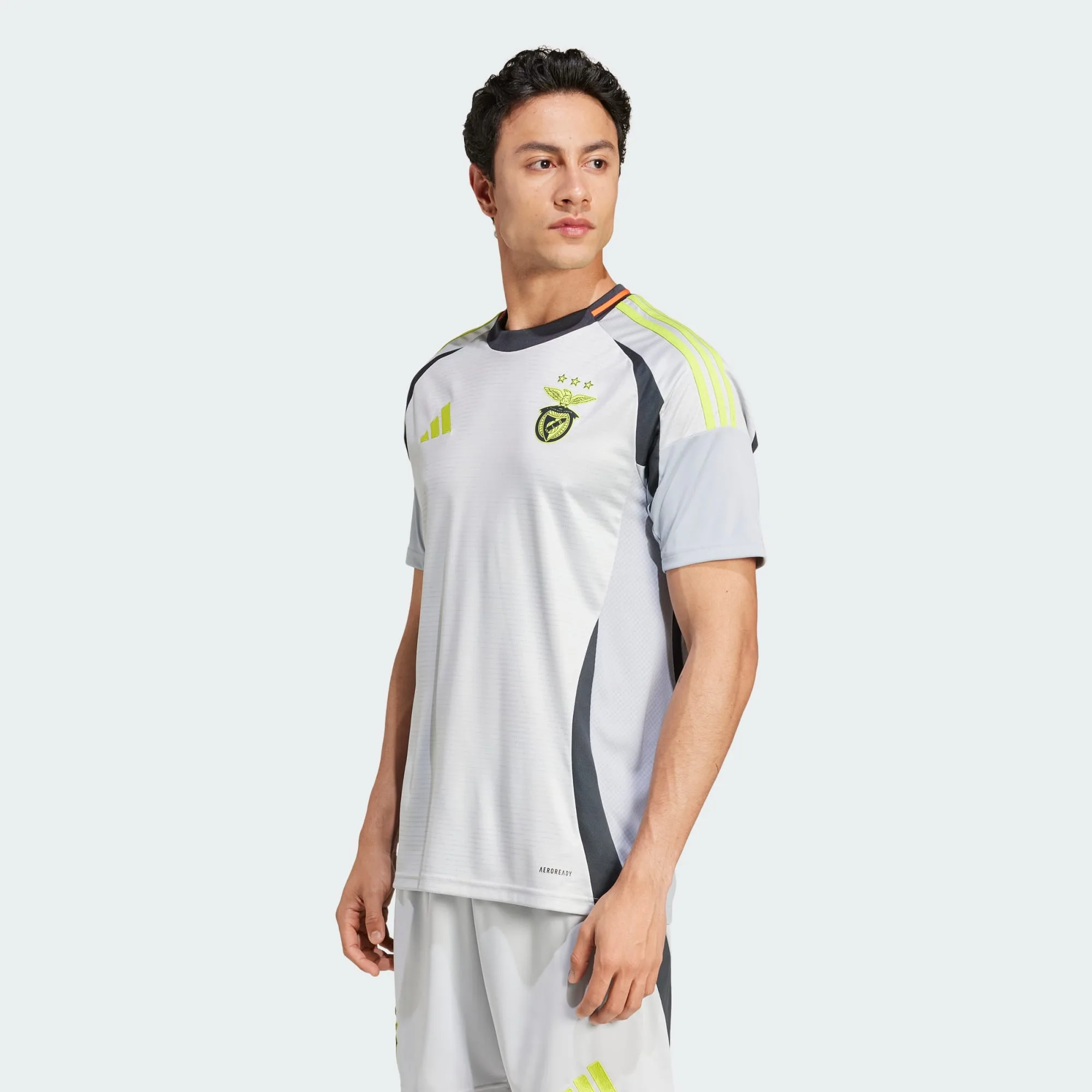 Mens Benfica 24/25 Third Jersey - Grey Recycled Material - Size X-Small - adidas performance - FashionsVida