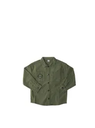 Giacca overshirt in jeans VERDE OLIVA 6A